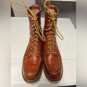Vintage 80s Redwing Irish Setter Moc Toe Boots #877 Size 9.5 A Fit Like 9 C or D